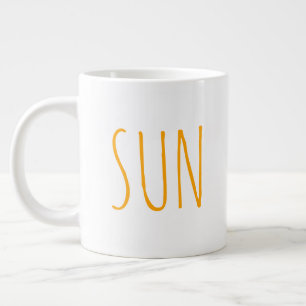 "SUN" Einfaches modernes Bauernhaus Jumbo-Tasse