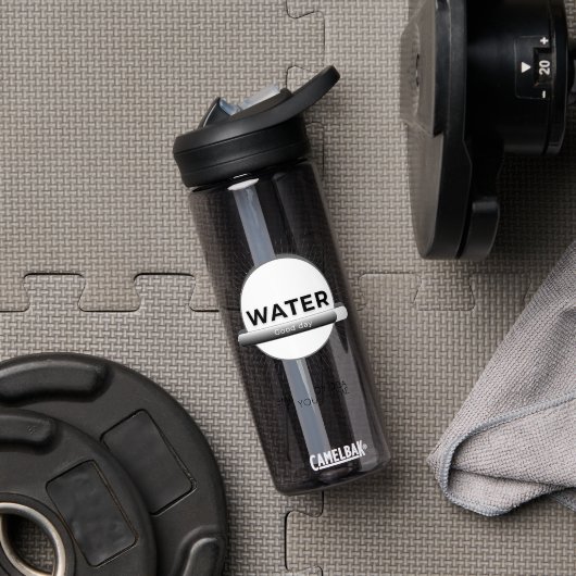 Sun Energy Water Quote | Custom Name Trinkflasche (Fitnessstudio (gedreht))