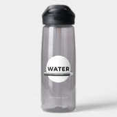 Sun Energy Water Quote | Custom Name Trinkflasche (Rückseite)