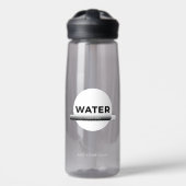 Sun Energy Water Quote | Custom Name Trinkflasche (Vorne)