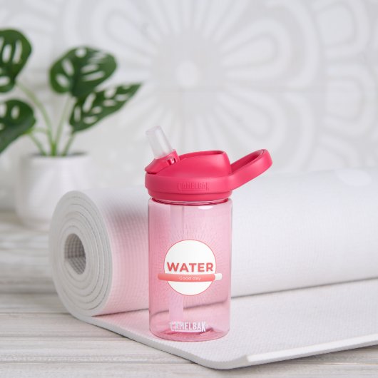 Sun Energy Water Quote | Custom Name Trinkflasche (Yoga (gedreht)