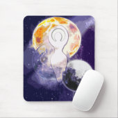 Sun-Erde und Mond-Göttin Mousepad (Mit Mouse)