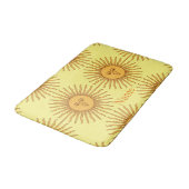 Sun face Art Illustration Thunder_Cove Badematte (Schrägansicht)