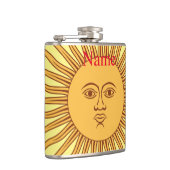 Sun face Art Illustration Thunder_Cove Flachmann (Rechts)