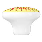 Sun face Art Illustration Thunder_Cove Keramikknauf (Seitenansicht)