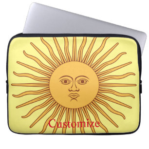 Sun face Art Illustration Thunder_Cove Laptopschutzhülle