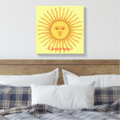 Sun face Art Illustration Thunder_Cove Leinwanddruck (Insitu (Schlafzimmer))