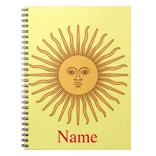 Sun face Art Illustration Thunder_Cove Notizblock (Vorderseite)