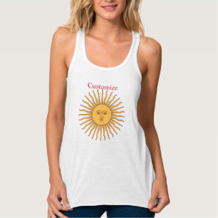 Sun face Art Illustration Thunder_Cove Tank Top