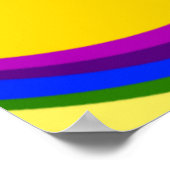 Sun Face Rainbow Poster (Ecke)