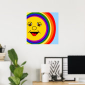 Sun Face Rainbow Poster (Heimbüro)