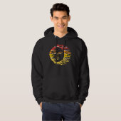 Sun Face Retro Art Hoodie (Vorne ganz)