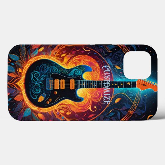 Sun Fire Electric Gitarre Case-Mate iPhone Hülle (Rückseite (Horizontal))
