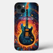 Sun Fire Electric Gitarre Case-Mate iPhone Hülle (Rückseite)
