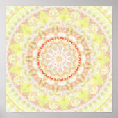 Sun Fire Mandala kaleidoscope Poster (Vorne)