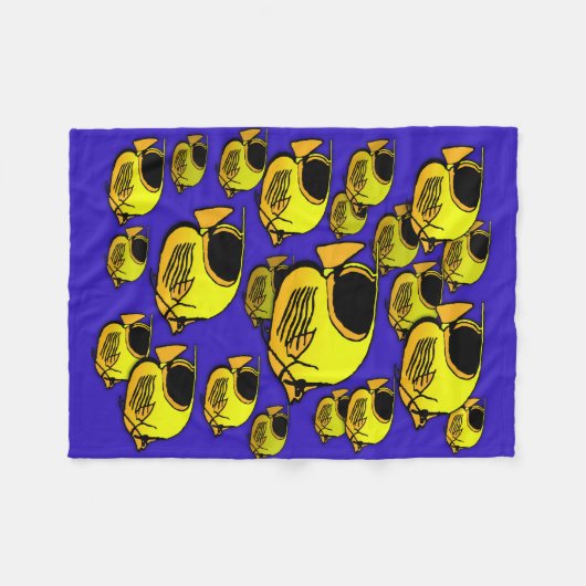 Sun Fish #12 Fleecedecke (Vorderseite (Horizontal))