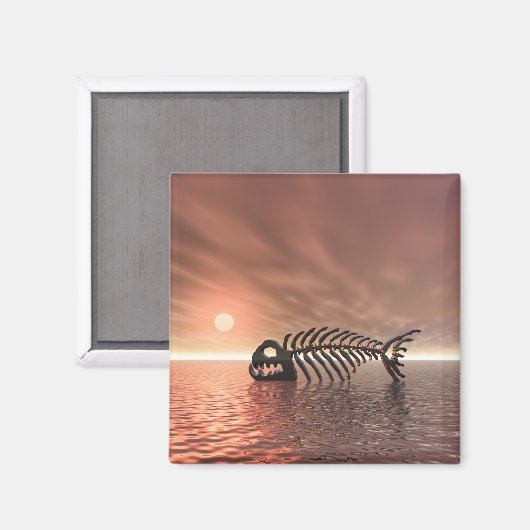 Sun Fish Magnet (Vorderseite/Rückseite)