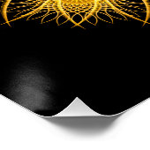 Sun Flake Mandala Poster (Ecke)