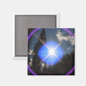 Sun Flare Magnet (Vorderseite/Rückseite)