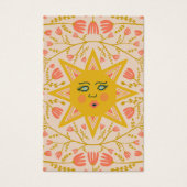 Sun & Floral Earring Necklace Juwelier Display Car (Vorderseite)