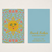 Sun & Floral Earring Necklace Juwelier Display Car (Vorne & Hinten)