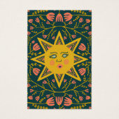 Sun & Floral Earring Necklace Juwelier Display Car (Vorderseite)