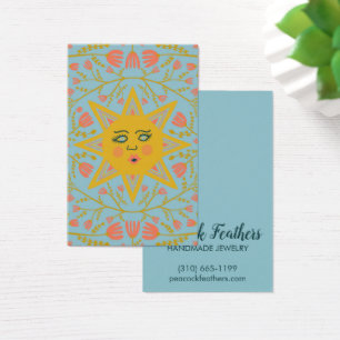 Sun & Floral Earring Necklace Juwelier Display Car