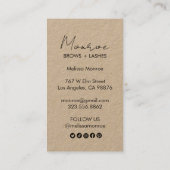 Sun Flower Boho Line Kunst, Dichtung und Musik Sch Visitenkarte (Rückseite)