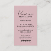 Sun Flower Boho Line Piazza della Riforma Visitenkarte (Rückseite)