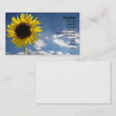 Sun Flower Business Card Visitenkarte (Vorne/Hinten)
