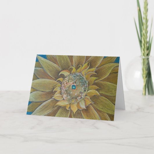 Sun Flower Karte (Vorderseite)