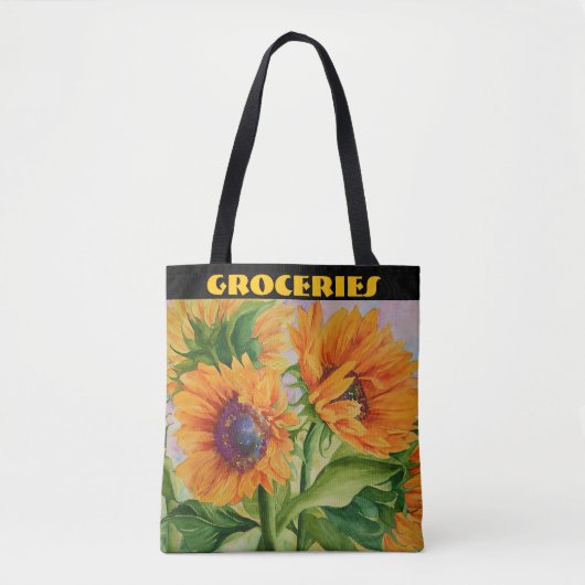 Sun Flower Tote Bag Tasche (Vorderseite)