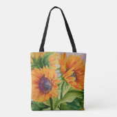 Sun Flower Tote Bag Tasche (Rückseite)
