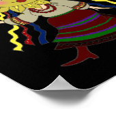 Sun Frau ukrainische Folkkunst Poster (Ecke)