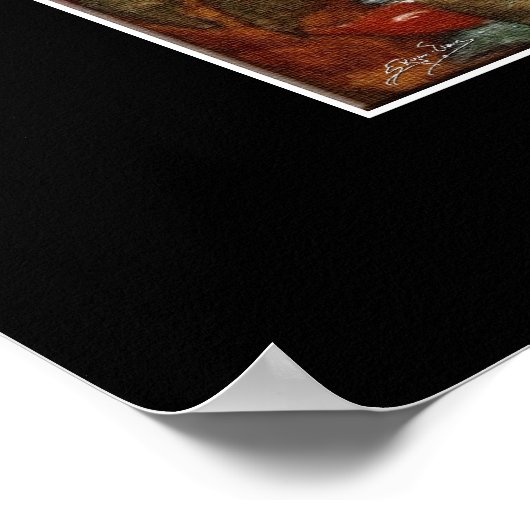 SUN FROG Art Poster (Ecke)