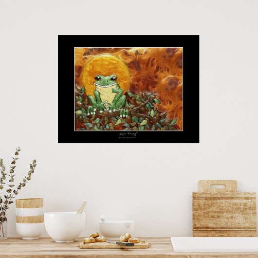 SUN FROG Art Poster (Küche)