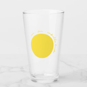 Sun Fun und Umbrella Drinks Bier Glass Glas