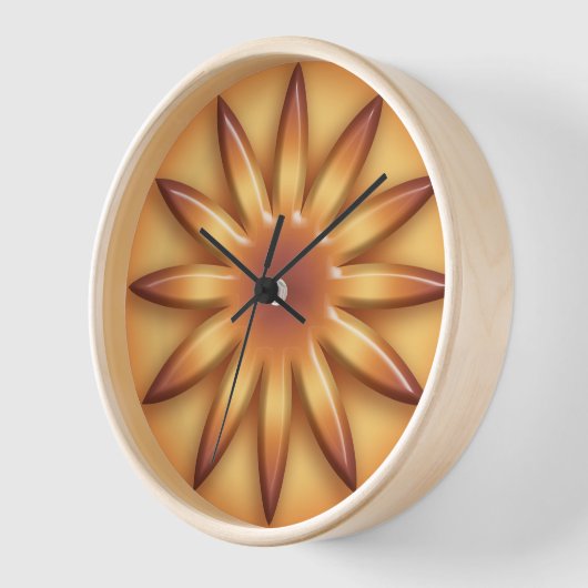 Sun. Geometrisches Gradientenelement Uhr (Winkel)