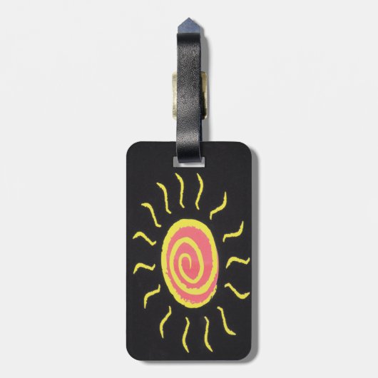 Sun-Gepäckmarke Gepäckanhänger (Rückseite vertikal)