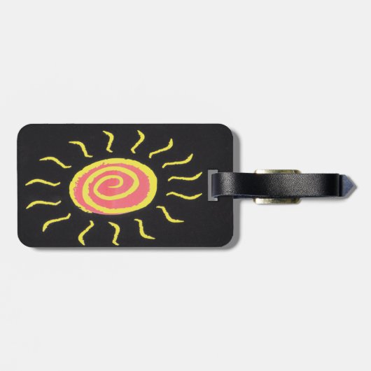 Sun-Gepäckmarke Gepäckanhänger (Rückseite horizontal)