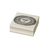 Sun-Gesicht Gummistempel (Stempel)