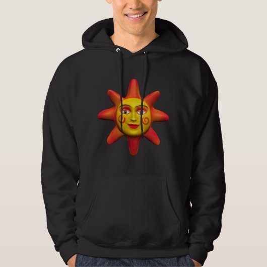 Sun-Gesicht Hoodie (Vorderseite)