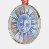 Sun-Gesicht Ornament Aus Metall (Links)