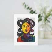Sun-Gesicht Postkarte (Stehend Vorderseite)