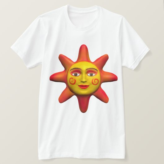Sun-Gesicht T-Shirt (Design vorne)