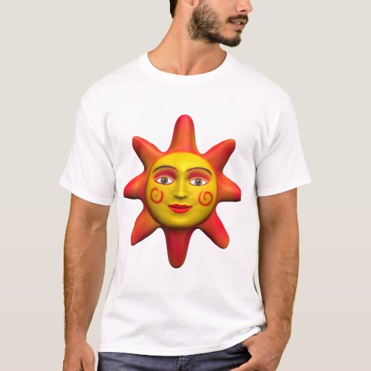 Sun-Gesicht T-Shirt (Vorderseite)
