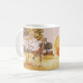 Sun Giraffe Zebra Safari Be A Light Kaffeetasse (Vorderseite Links)