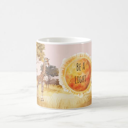 Sun Giraffe Zebra Safari Be A Light Kaffeetasse (Mittel)