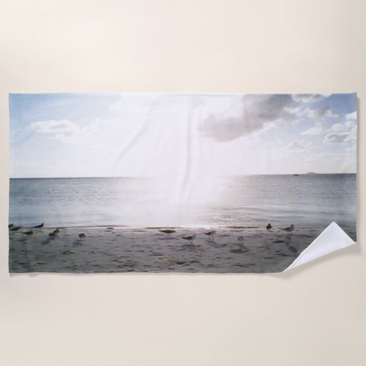 Sun Glory am Strand Badetuch (Vorderseite)