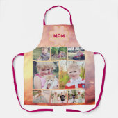 Sun Glow Pink Fade Mamas Schürze FotoCollage (Vorderseite)